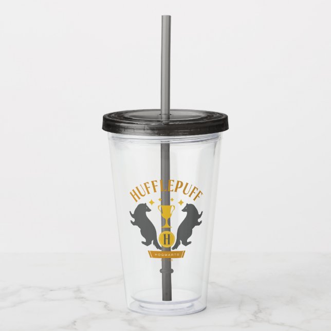 HUFFLEPUFF™ Badger and Kopp House-Pride Graphic Take Away Mugg (Framsida)