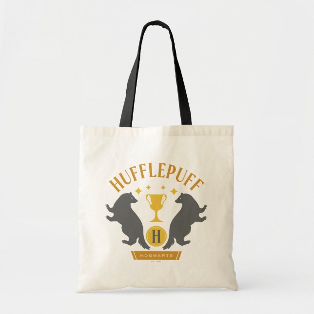 HUFFLEPUFF™ Badger and Kopp House-Pride Graphic Tygkasse (Framsidan)