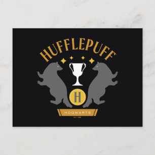HUFFLEPUFF™ Badger and Kopp House-Pride Graphic Vykort