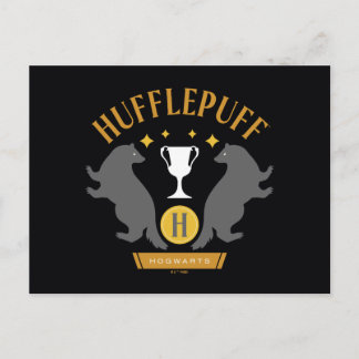 HUFFLEPUFF™ Badger and Kopp House-Pride Graphic Vykort