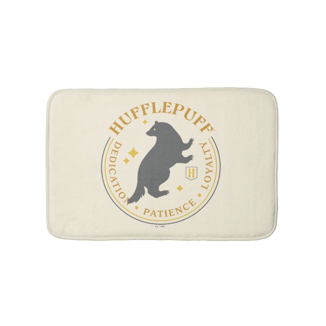 HUFFLEPUFF™ Badger Hus Stolt Badge Badrumsmatta (Framsidan)