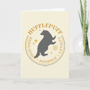 HUFFLEPUFF™ Badger Hus Stolt Märke Kort