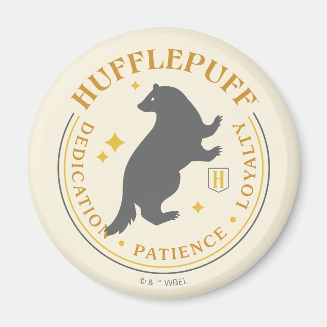 HUFFLEPUFF™ Badger Hus Stolt Märke Magnet (Framsidan)