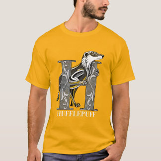 HUFFLEPUFF™ Crosshatched Emblem T Shirt