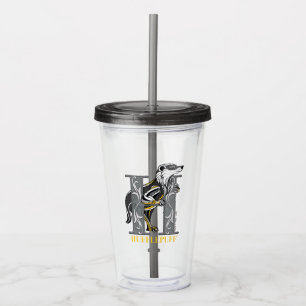 HUFFLEPUFF™ Crosshatset Emblem Take Away Mugg