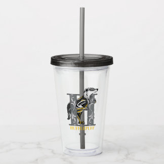 HUFFLEPUFF™ Crosshatset Emblem Take Away Mugg