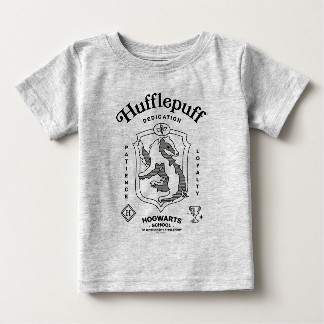 HUFFLEPUFF™ Dedication Patience Loyalty Crest T Shirt (Framsida)