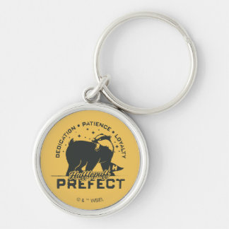 HUFFLEPUFF™ Förste Badges Rund Silverfärgad Nyckelring
