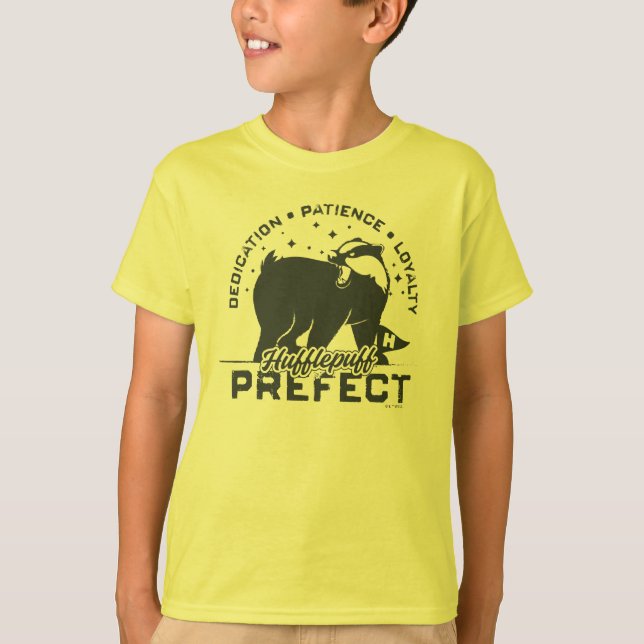 HUFFLEPUFF™ Förste Badges T Shirt (Framsida)