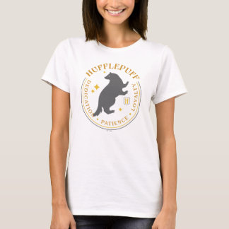 HUFFLEPUFF™ Grävling Hus Stolthet Badge T Shirt