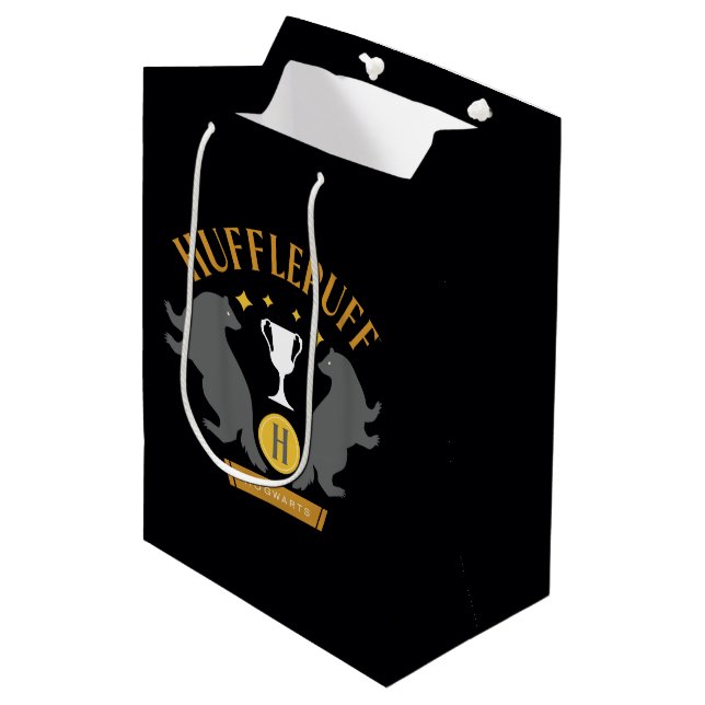 HUFFLEPUFF™ Grävling och kopp hus stolthet grafik (Framsidan Vinklad)