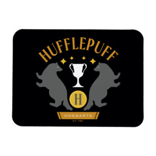 HUFFLEPUFF™ Grävling och kopp Hus stolthet Grafik Magnet