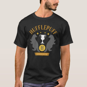 HUFFLEPUFF™ Grävling och kopp Hus stolthet Grafik T Shirt