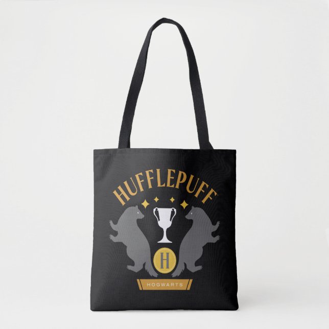 HUFFLEPUFF™ Grävling och kopp Hus stolthet Grafik Tygkasse (Framsida)
