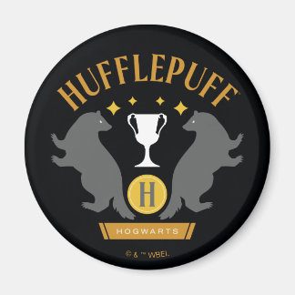 HUFFLEPUFF™ Grävling och Kopp Husstolthet Grafik Magnet