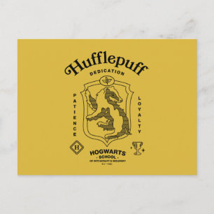 HUFFLEPUFF™ Hängivenhet Tålamod Loajalitet Vapenmä Vykort