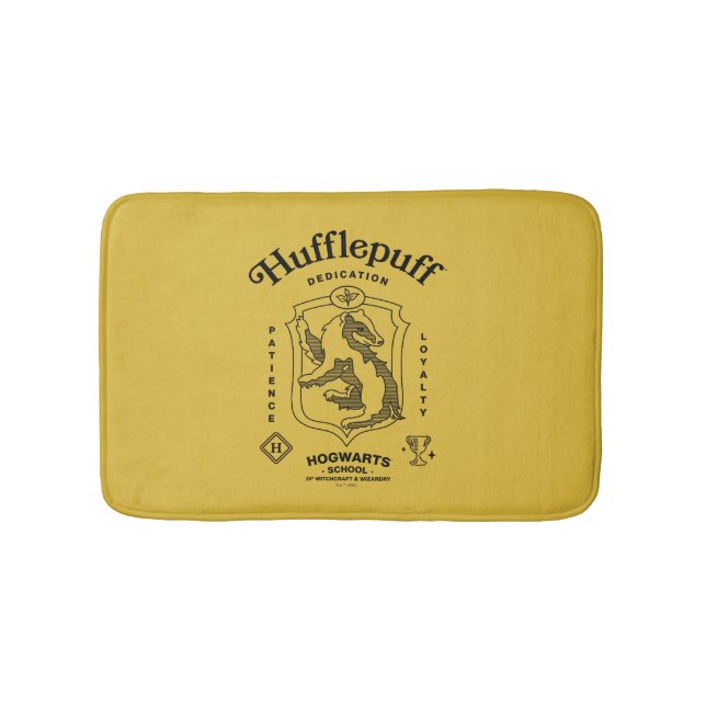 HUFFLEPUFF™ Hängivenhet Tålamod Lojalitet Vapen Badrumsmatta (Framsidan)