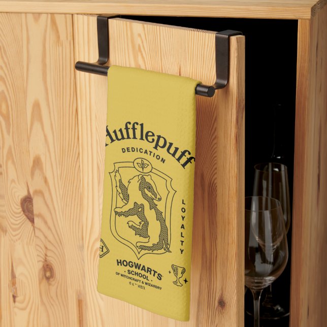 HUFFLEPUFF™ Hängivenhet Tålamod Lojalitet Vapen Kökshandduk (Thirds Fold)