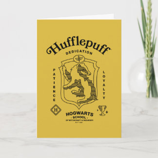 HUFFLEPUFF™ Hängivenhet Tålamod Lojalitet Vapen Kort