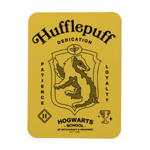 HUFFLEPUFF™ Hängivenhet Tålamod Lojalitet Vapenmär Magnet