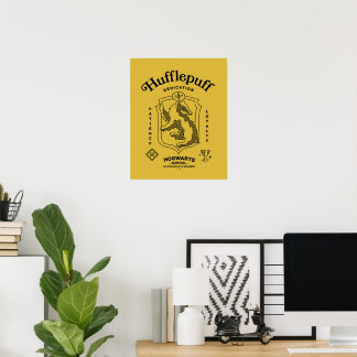 HUFFLEPUFF™ Hängivenhet Tålamod Lojalitet Vapenmär Poster