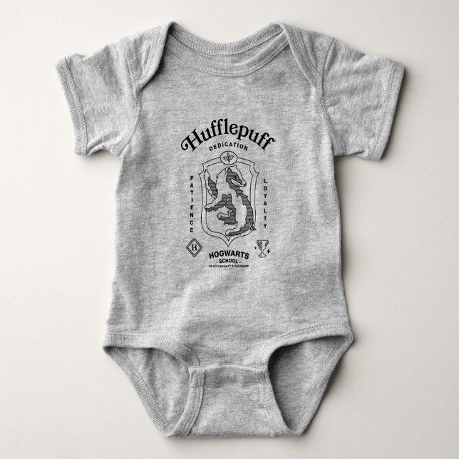 HUFFLEPUFF™ Hängivenhet Tålamod Lojalitet Vapenmär T Shirt (Framsida)