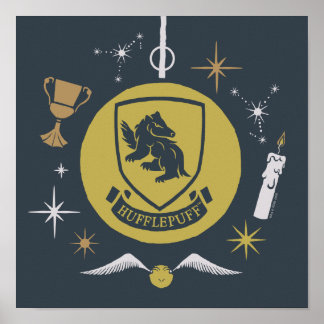 HUFFLEPUFF™ Helgdag Bauble Graphic Poster