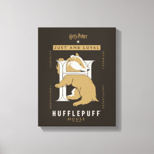 HUFFLEPUFF™ House Just and Loyal Canvastryck