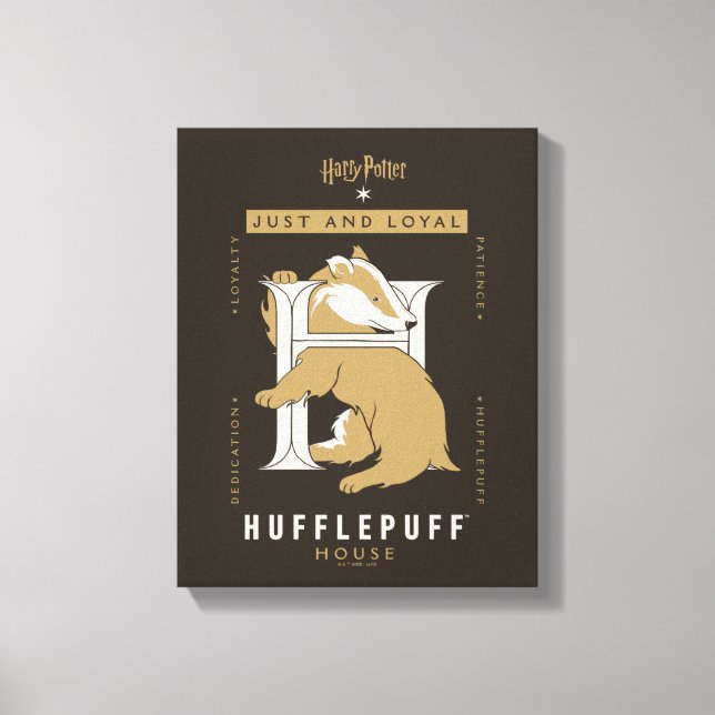 HUFFLEPUFF™ House Just and Loyal Canvastryck (Framsida)