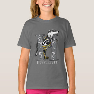 HUFFLEPUFF™ korsrutigt emblem T Shirt