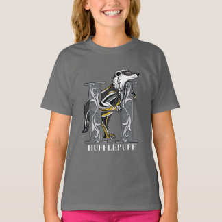 HUFFLEPUFF™ korsrutigt emblem T Shirt