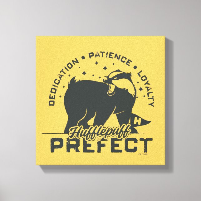 HUFFLEPUFF™ Prefektmärke Canvastryck (Framsida)