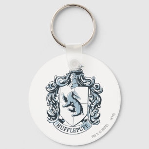 Hufflepuff-vapen Blå Nyckelring