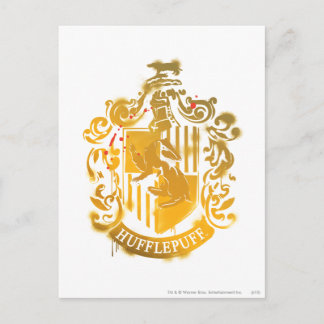 Hufflepuff-vapen - Fläckat Vykort