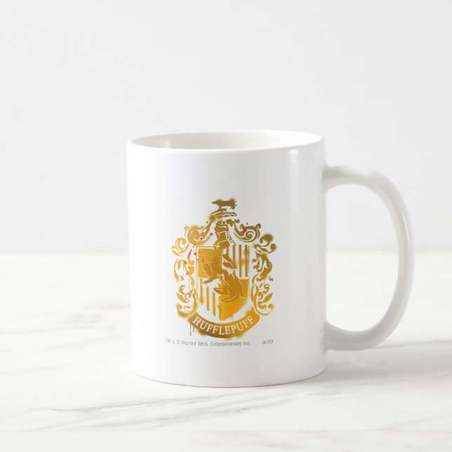 Hufflepuff-vapen - Kladdat Kaffemugg (Höger)