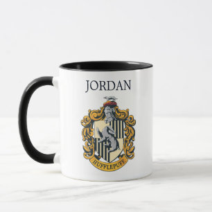 Hufflepuff-vapen   Lägg till ditt namn Mugg