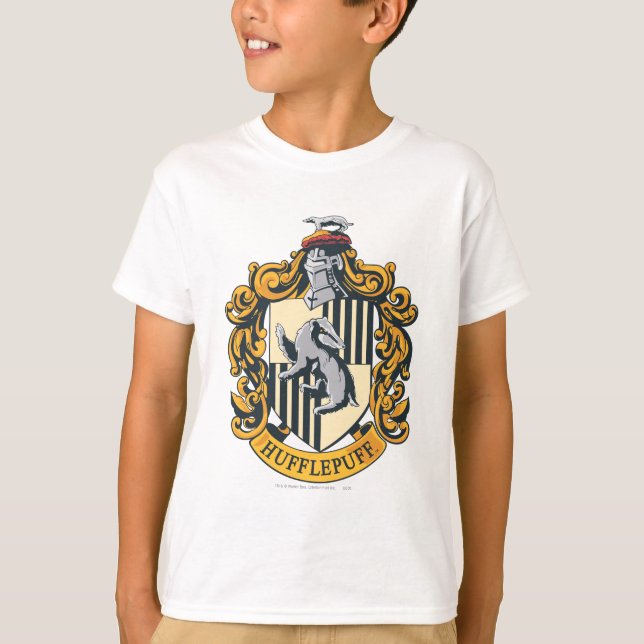 Hufflepuff-vapen Tee Shirt (Framsida)