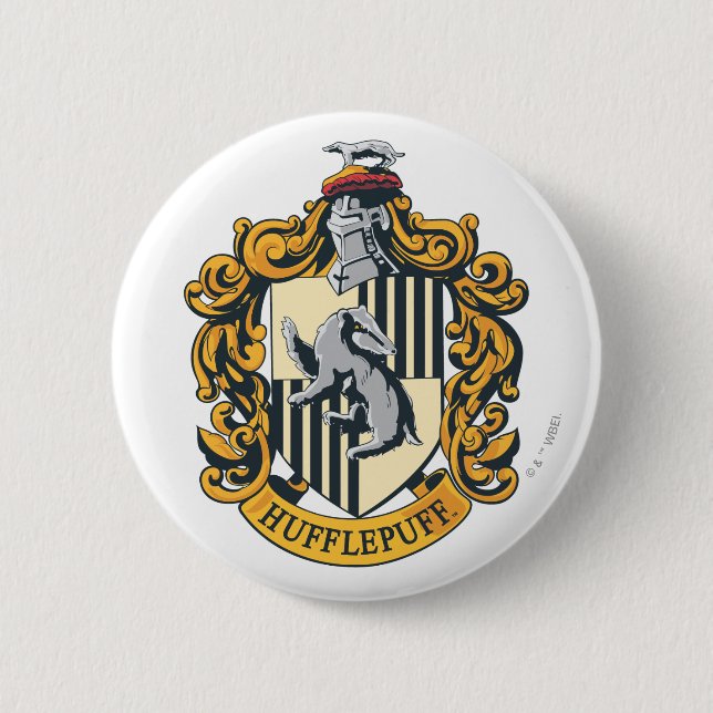 Hufflepuff Vapensköld Knapp (Framsida)