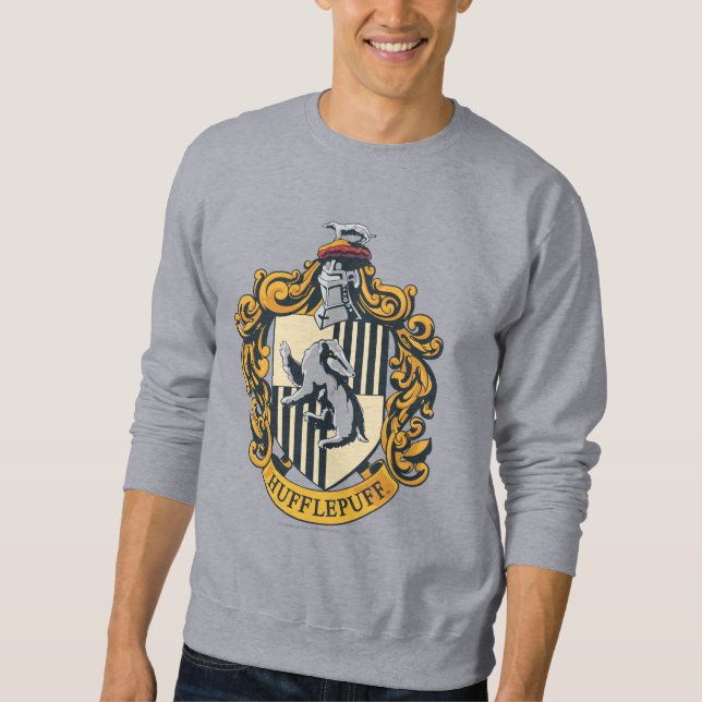 Hufflepuff vapensköld långärmad tröja (Framsida)