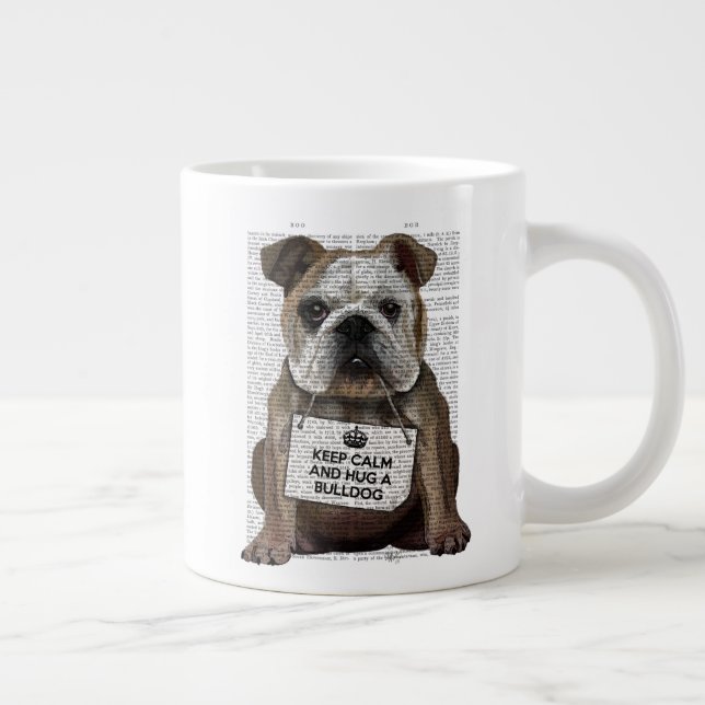 Hug a Bulldog Jumbo Mugg (Höger)
