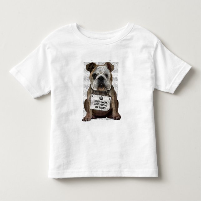 Hug a Bulldog T Shirt (Framsida)