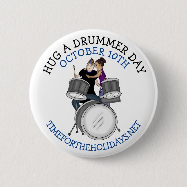 Hug a Drummer Day | 10 oktober Knapp (Framsida)