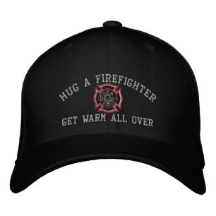 Hug A Firefighter Humous Anpassningsbar Embroidery Broderad Keps