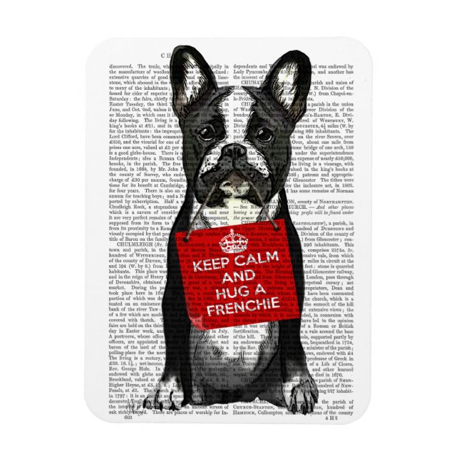 Hug a Frenchie Magnet (Vertikal)