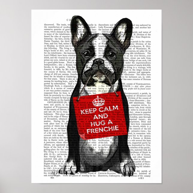 Hug a Frenchie Poster (Framsidan)