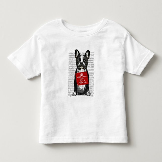 Hug a Frenchie T Shirt (Framsida)