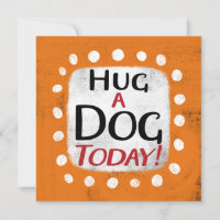 Hug A Hund i dag, hälsningskort
