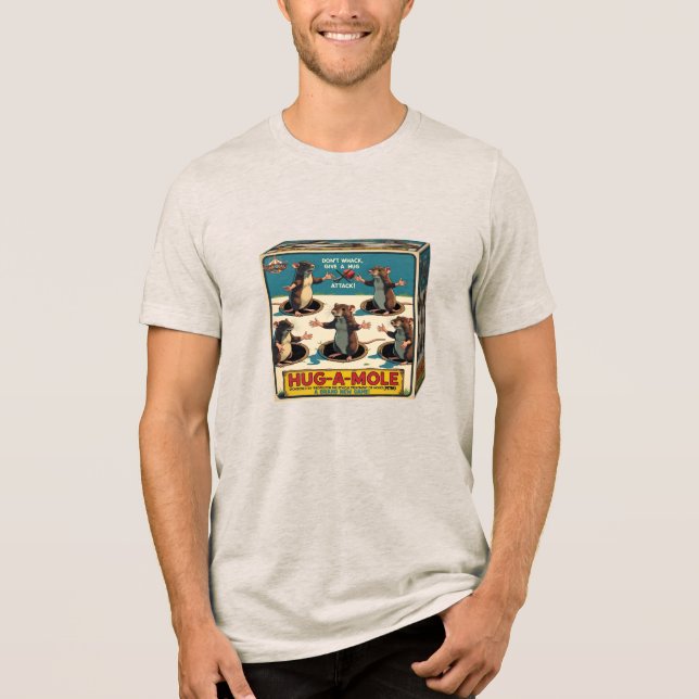 Hug-A-Mole (Fingerad) T Shirt (Framsida)