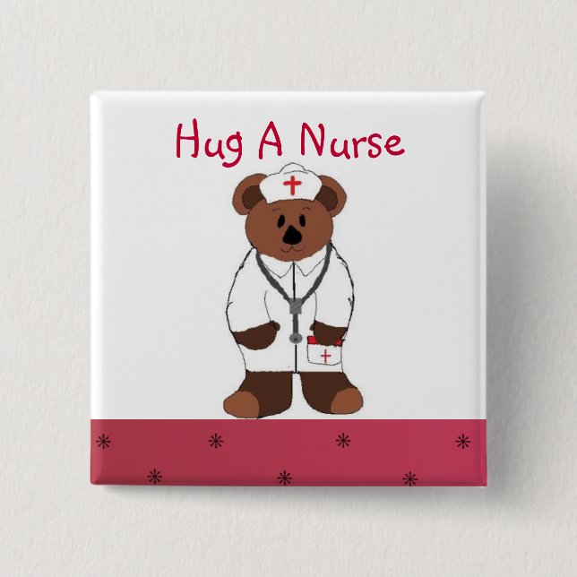 Hug A Nurse Knapp (Framsida)