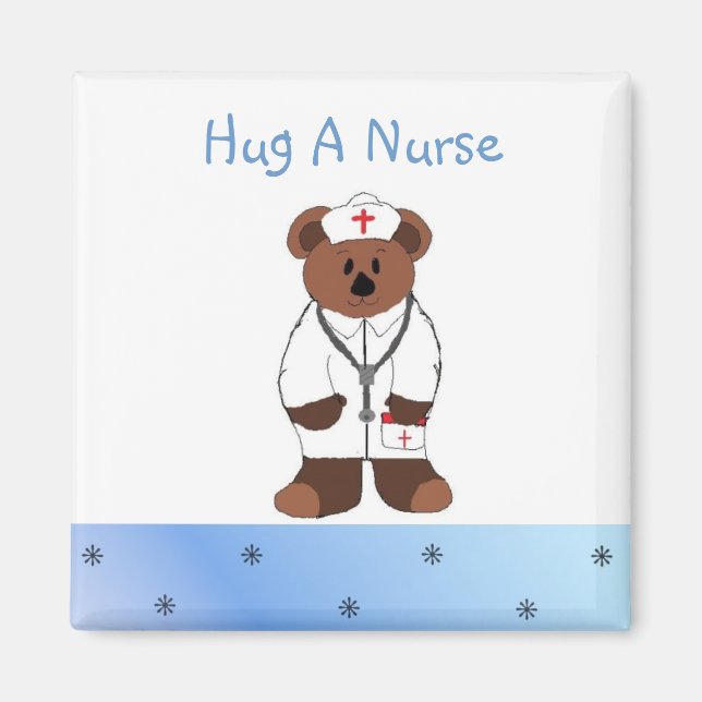 Hug a Nurse Magnet (Framsidan)